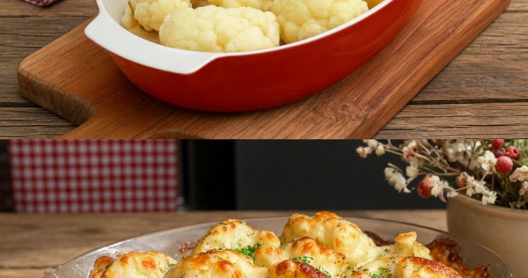 Cheesy Baked Cauliflower