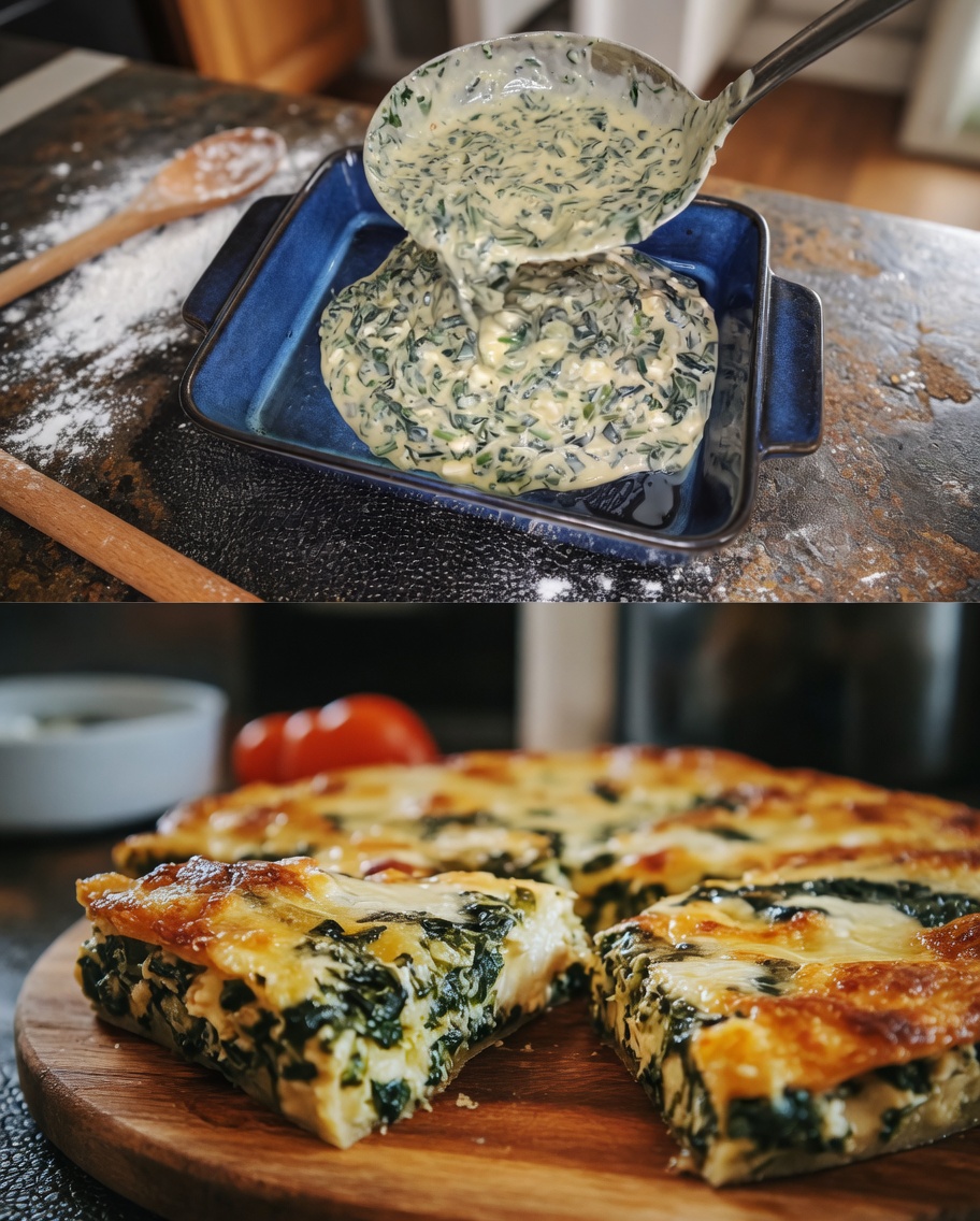 Spinach Cheese Feta Quiche