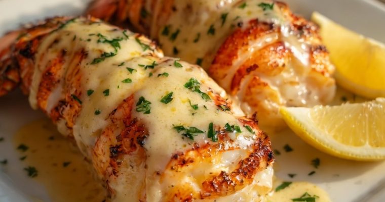 Creamy Garlic Butter Lobster Tails