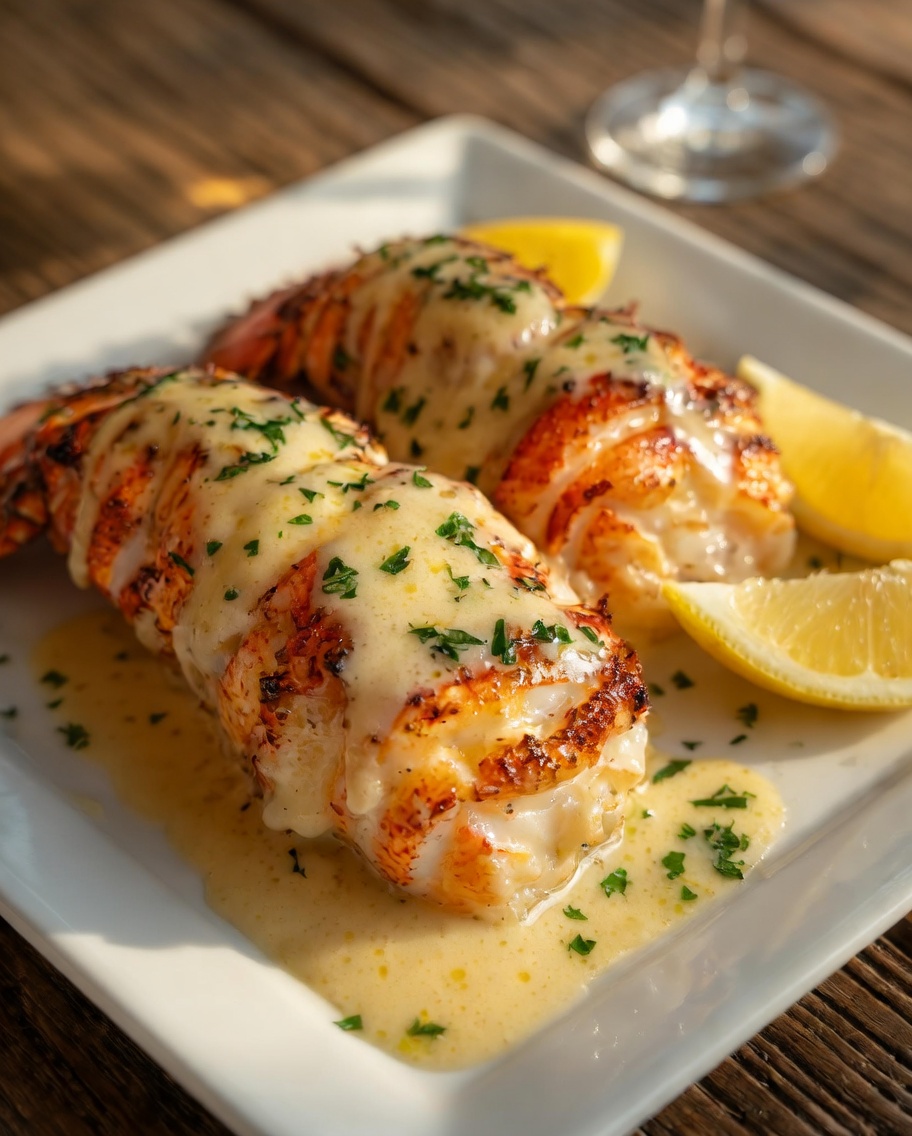 Creamy Garlic Butter Lobster Tails