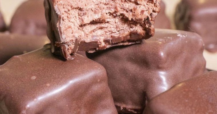 Chocolate-Coated Fudge Bites