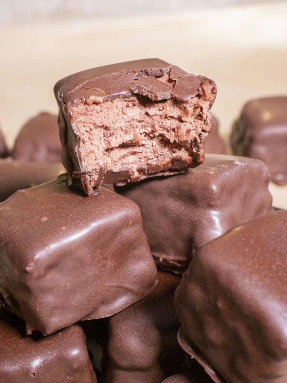 Chocolate-Coated Fudge Bites
