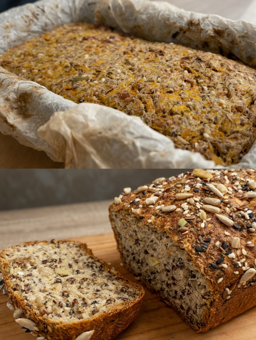 Three-Ingredient Flourless Oatmeal Bread