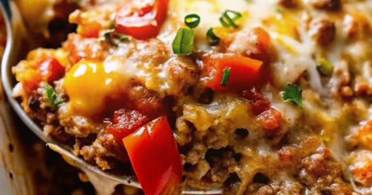Savory One-Pan Stuffed Pepper Casserole