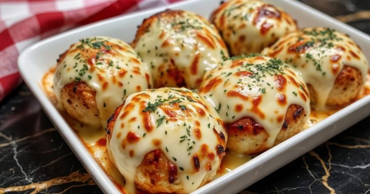 Melted Mozzarella and Ranch Chicken Bombs