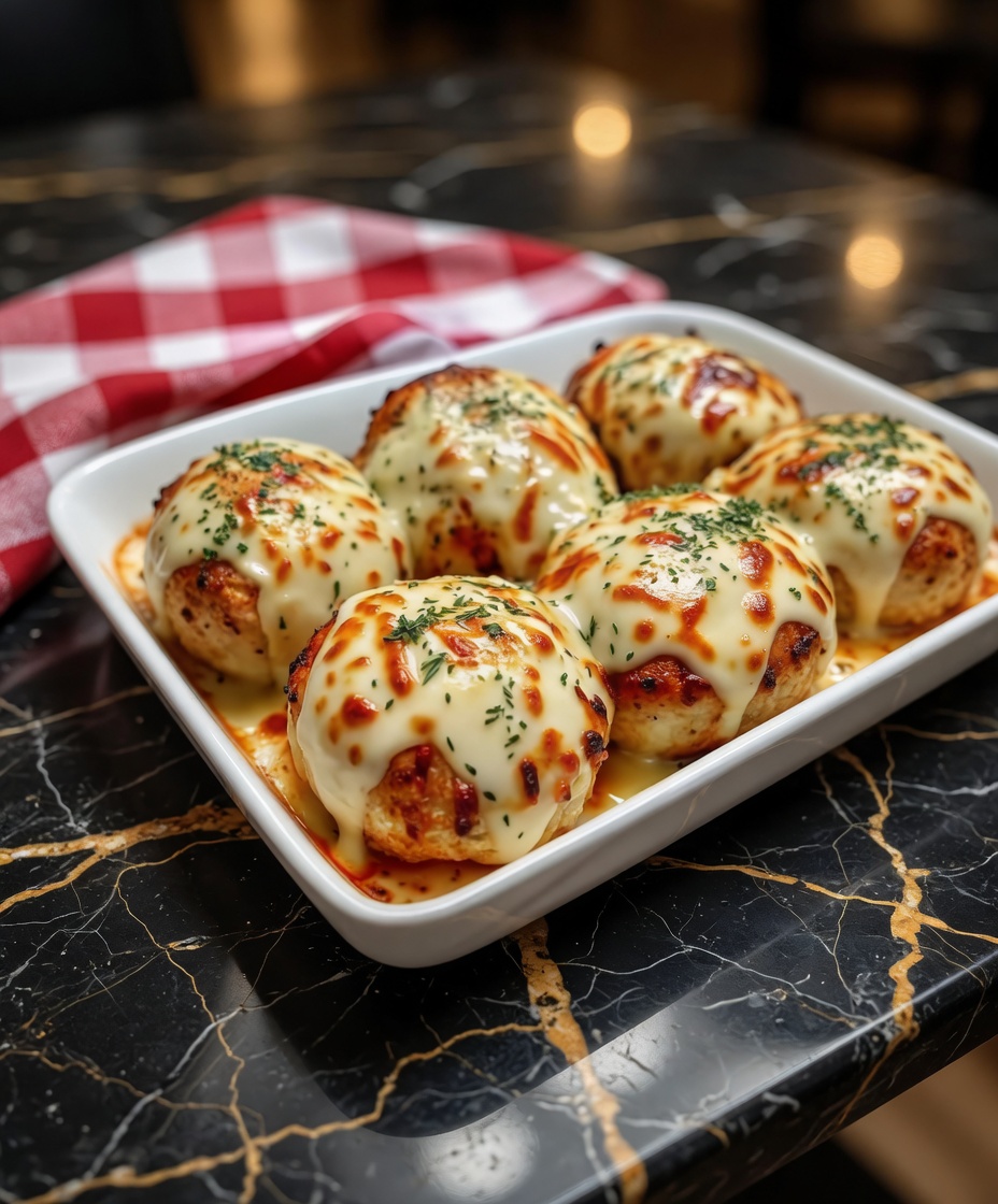 Melted Mozzarella and Ranch Chicken Bombs