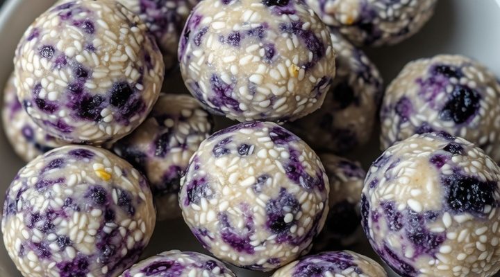 No-Bake Lemon Blueberry Bites