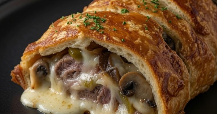 Philly Cheesesteak Stromboli