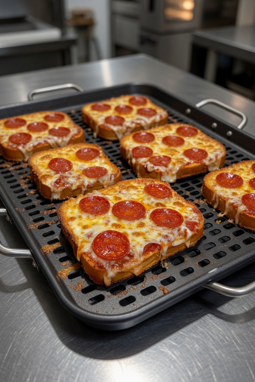 Texas Toast Air Fryer Pizza