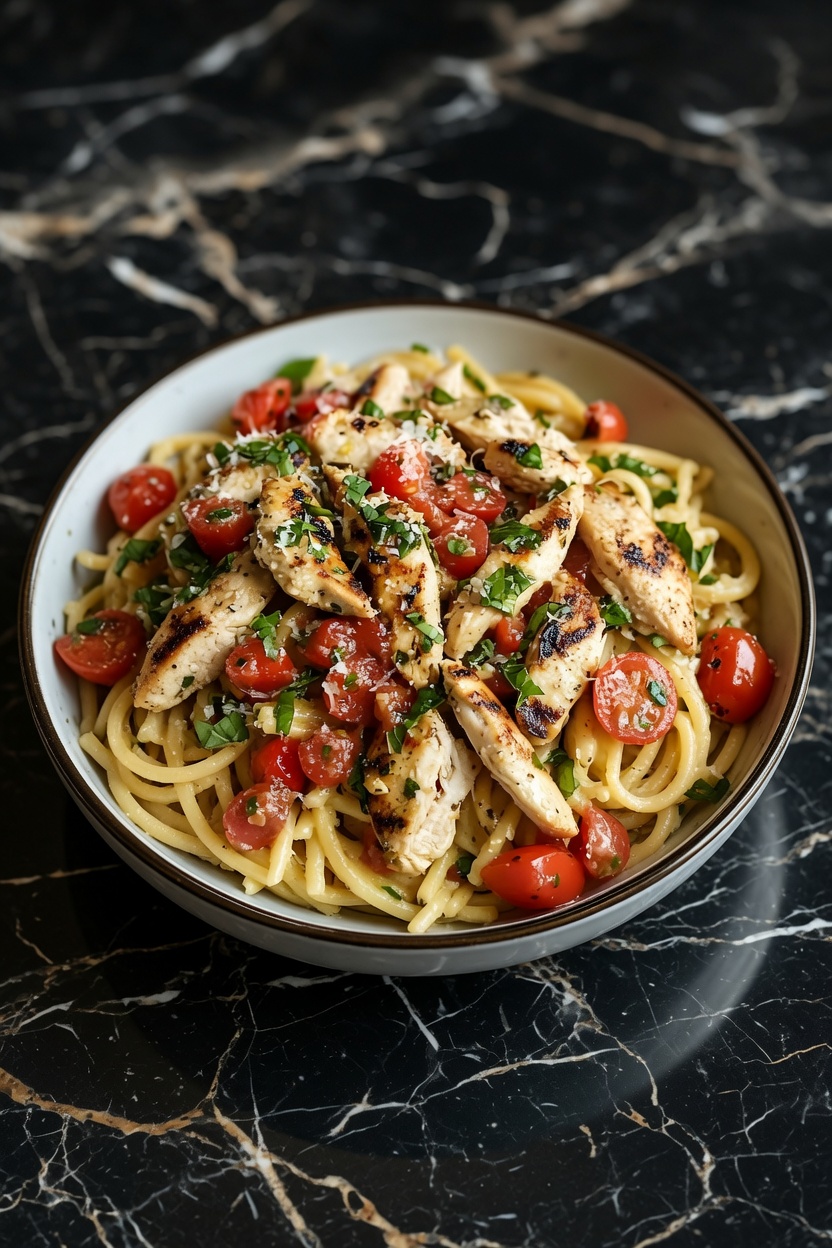 Bruschetta Chicken Pasta