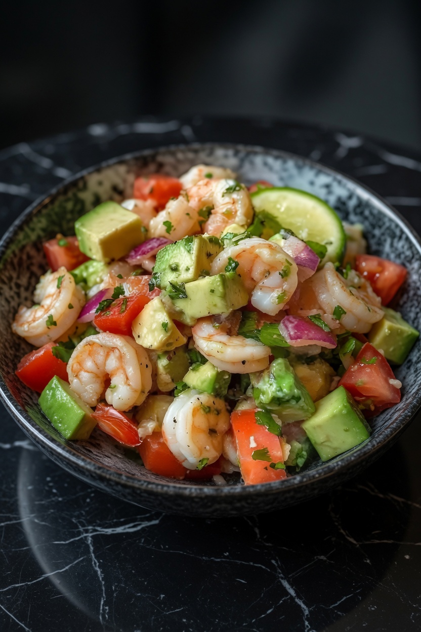 Zesty Lime Shrimp and Avocado Salad