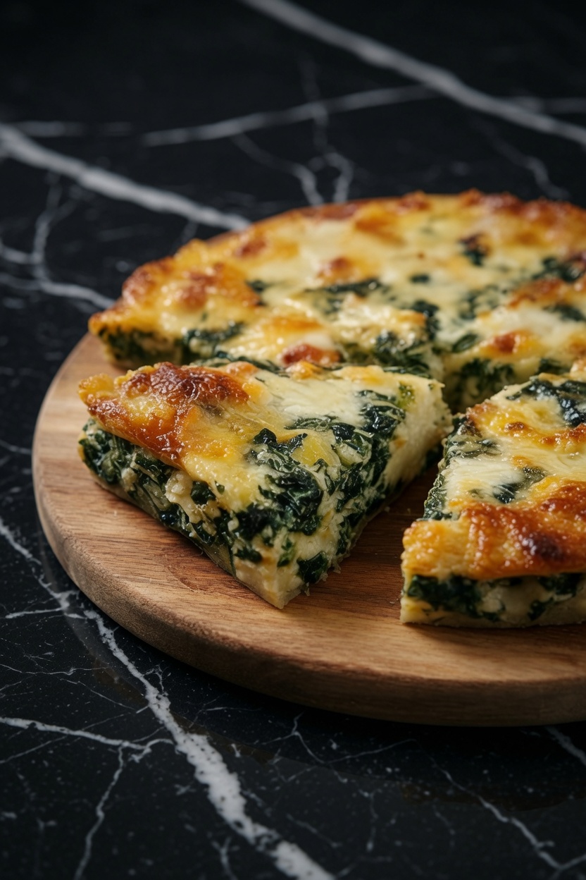 Spinach Cheese Feta Quiche