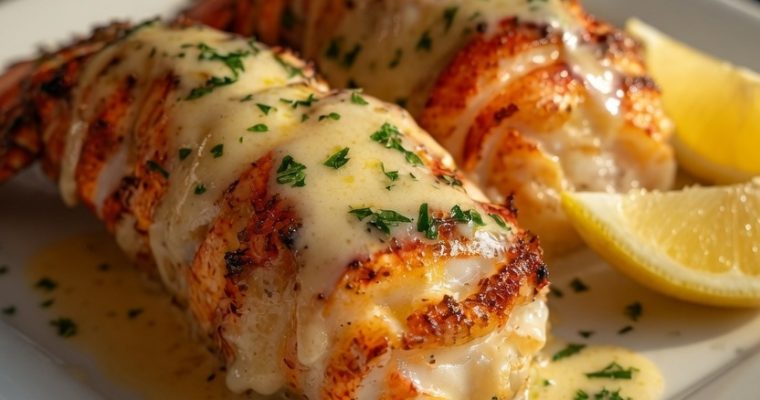 Creamy Garlic Butter Lobster Tails