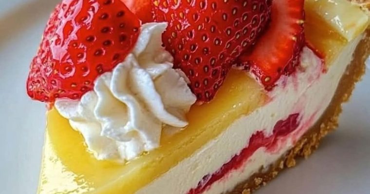 Zesty Strawberry Lemon Cheesecake Delight