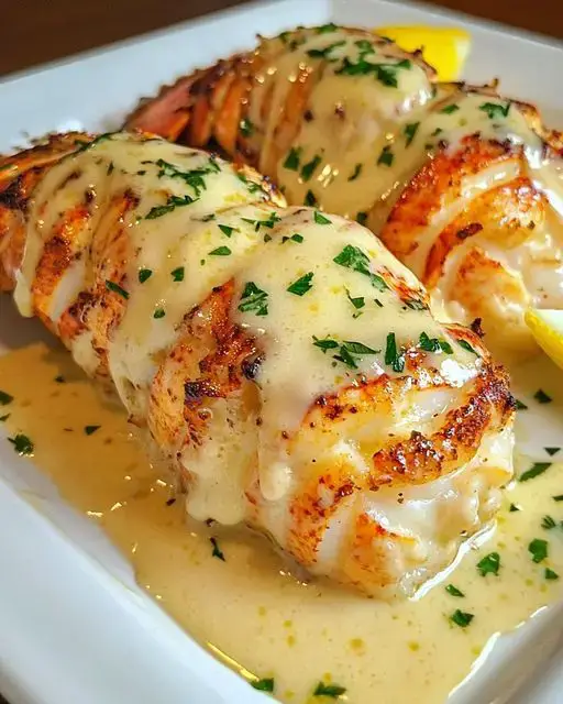 Creamy Garlic Butter Lobster Tails