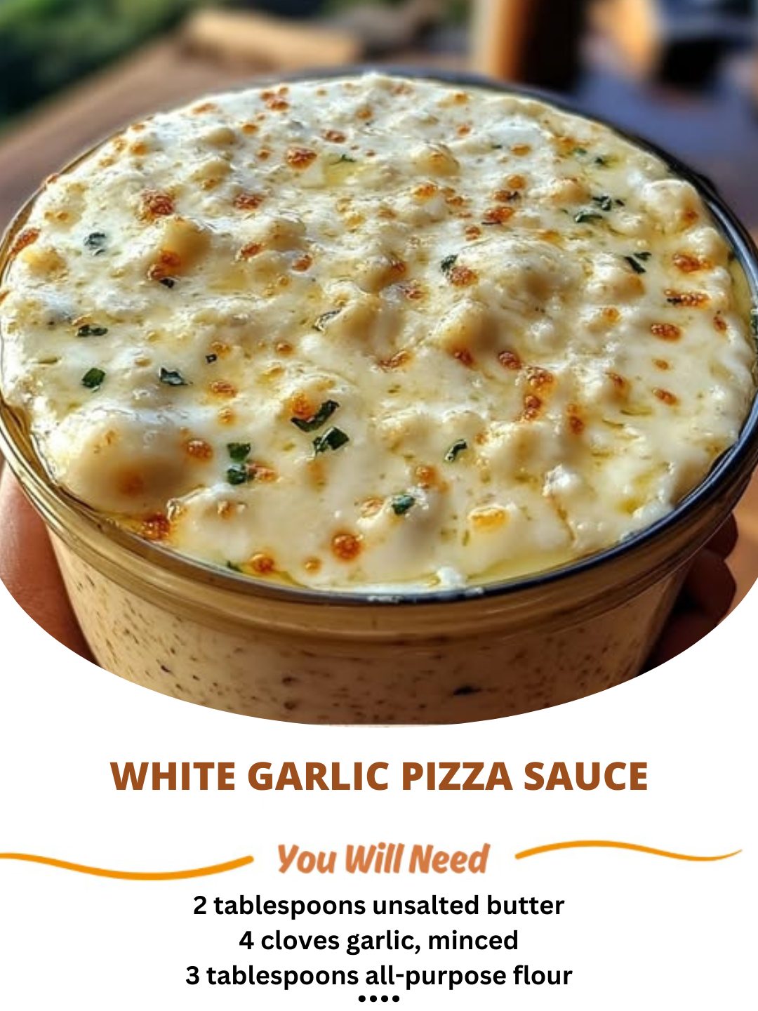 White Garlic Pizza Sauce