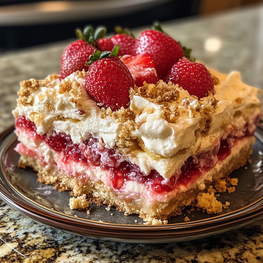 Strawberry Cheesecake Dump Cake