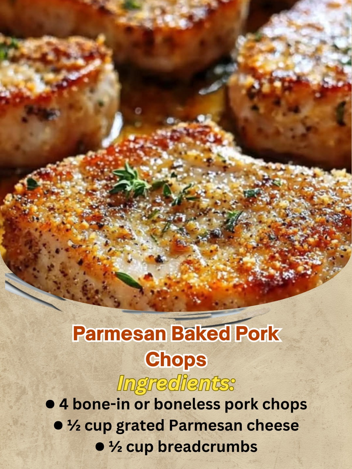 Parmesan Baked Pork Chops