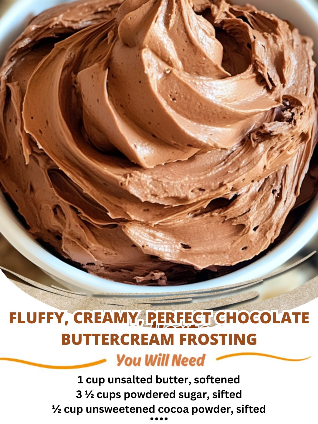Fluffy, Creamy, Perfect Chocolate Buttercream Frosting
