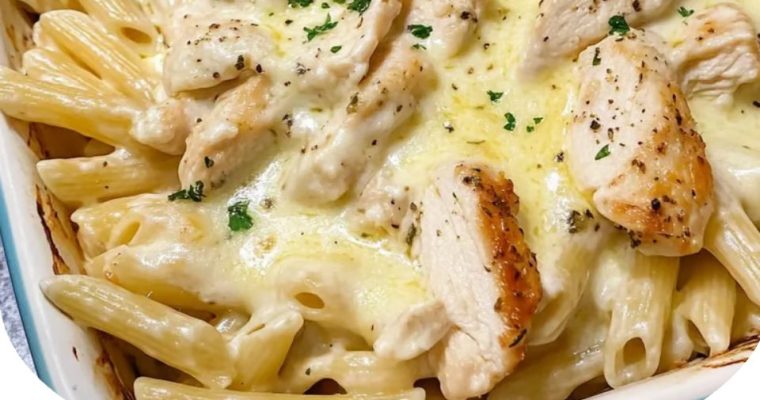 Chicken Alfredo Bake