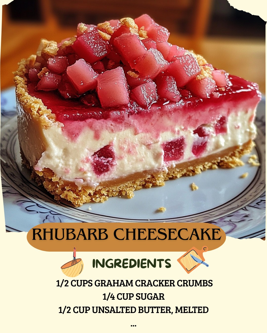 Rhubarb Cheesecake