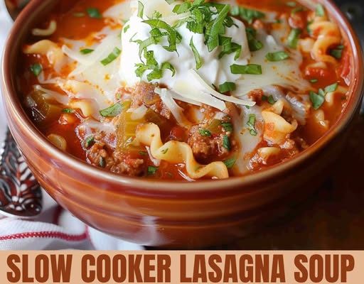 Slow Cooker Lasagna Soup