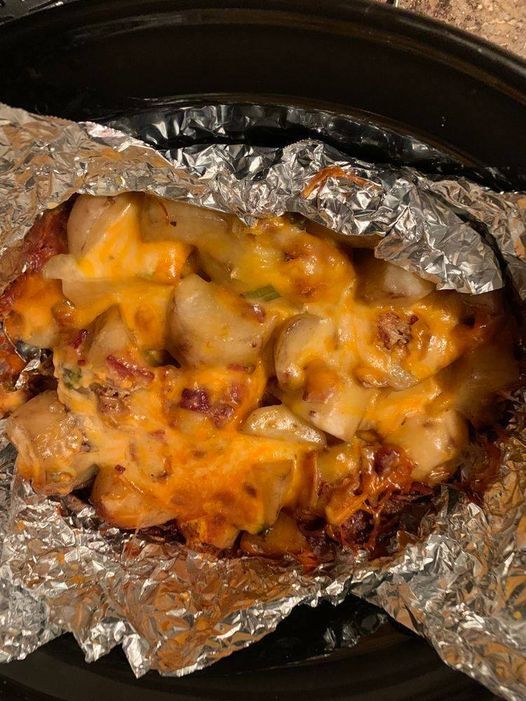 Loaded Slow Cooker Potatoes