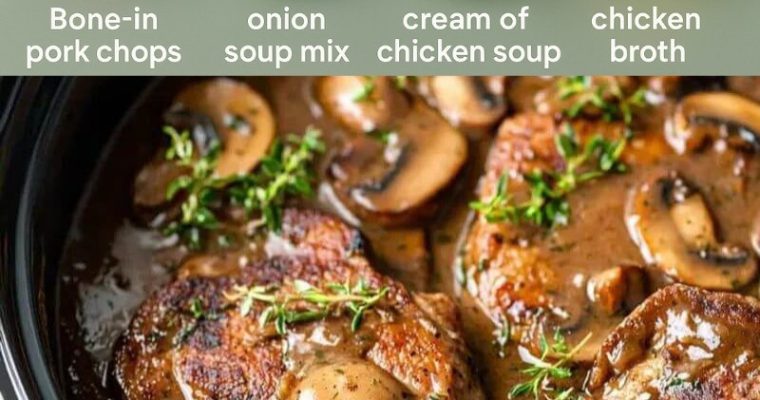 Crock Pot Smothered Pork Chops