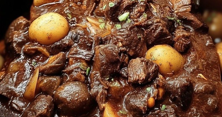 Slow Cooker Beef Bourguignon