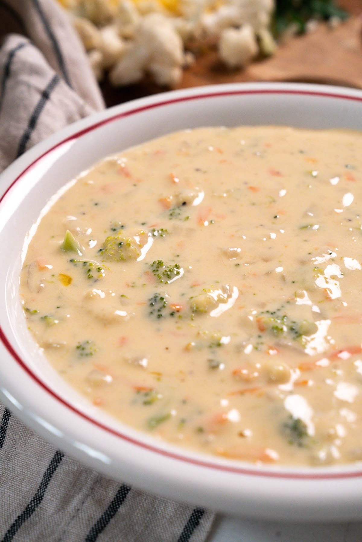 Broccoli Cauliflower Cheese Soup
