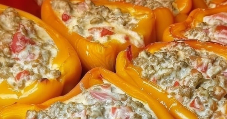 Philly Cheesesteak Stuffed Peppers