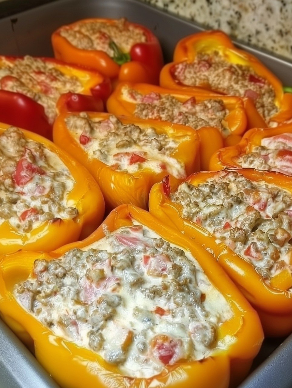 Philly Cheesesteak Stuffed Peppers