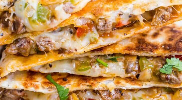 Steak CheeseSteak Quesadillas
