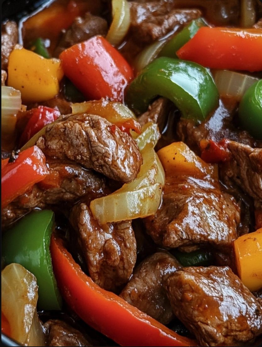 CROCK POT PEPPER STEAK