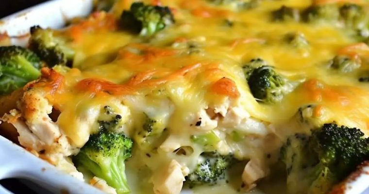 SKINNY CHICKEN BROCCOLI CASSEROLE