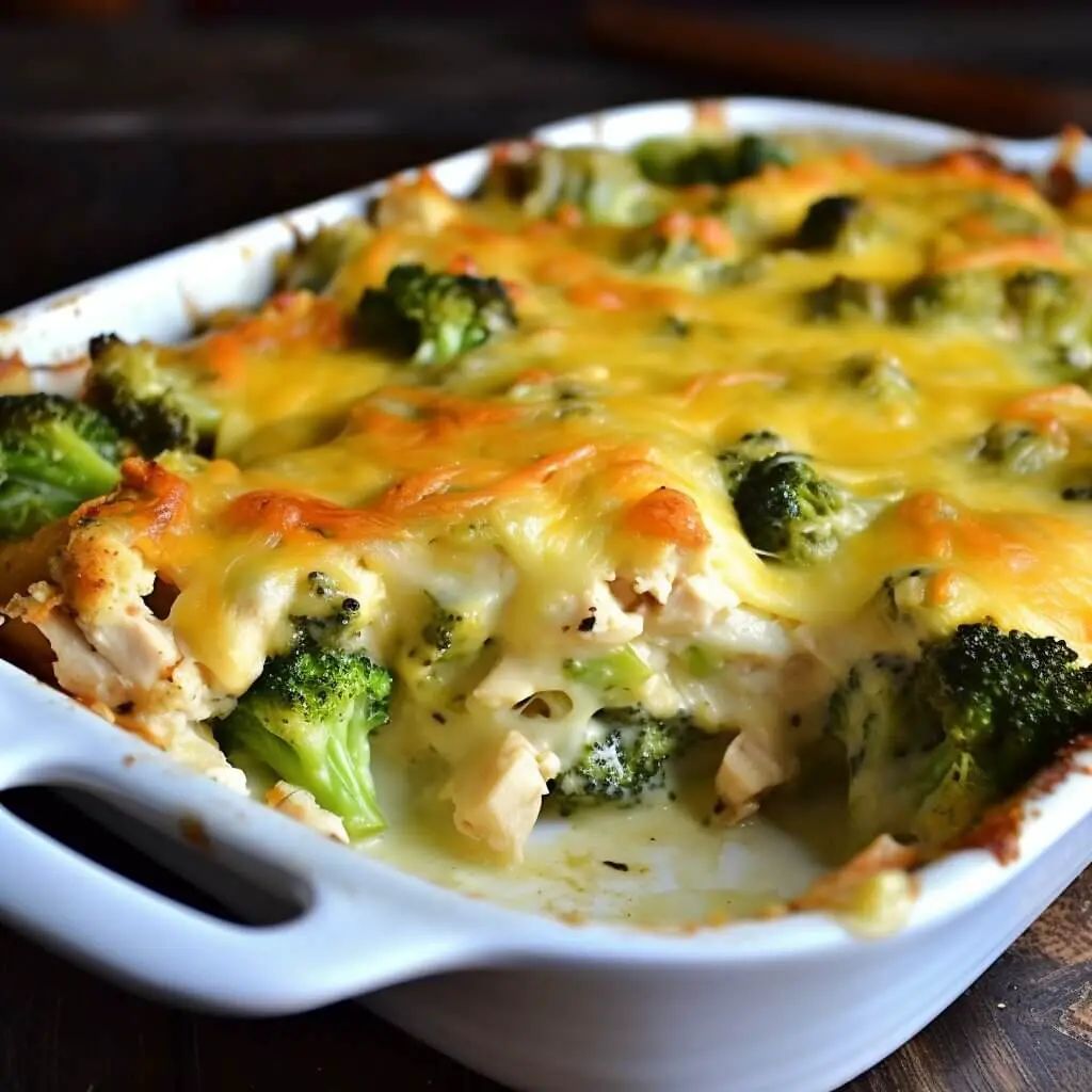SKINNY CHICKEN BROCCOLI CASSEROLE