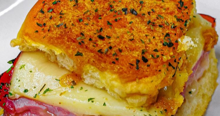 Hawaiian Baked Ham & Swiss Sandwiches