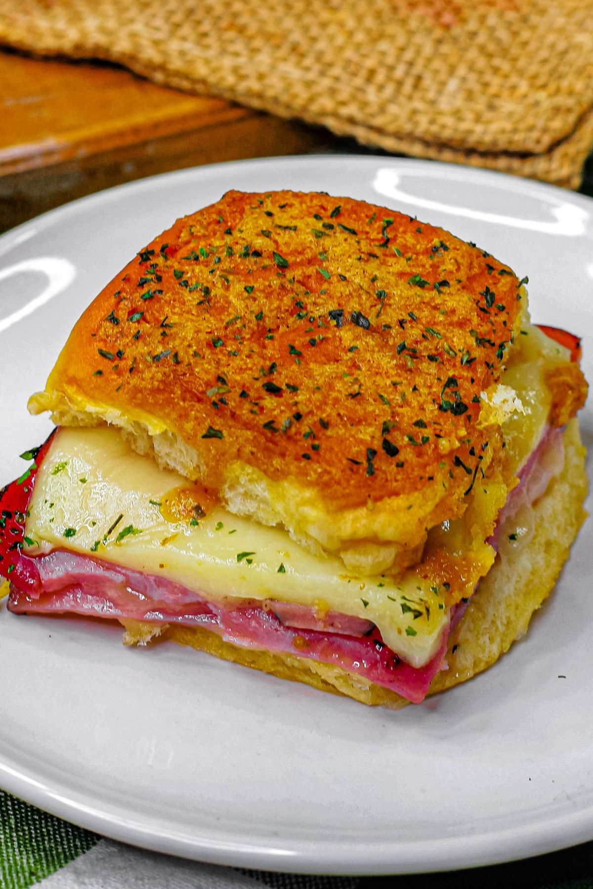 Hawaiian Baked Ham & Swiss Sandwiches