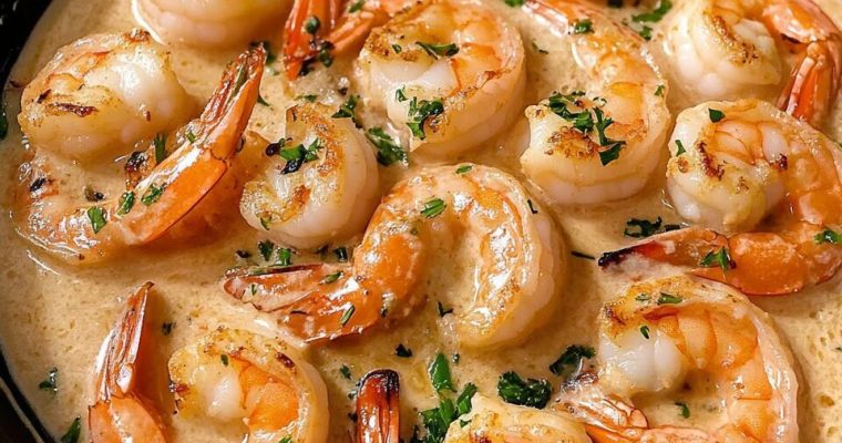 CREAMY GARLIC SHRIMP