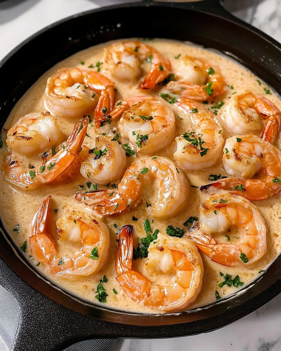 CREAMY GARLIC SHRIMP