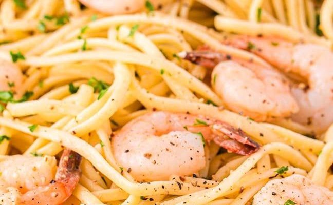 Shrimp Linguine (a different spin)