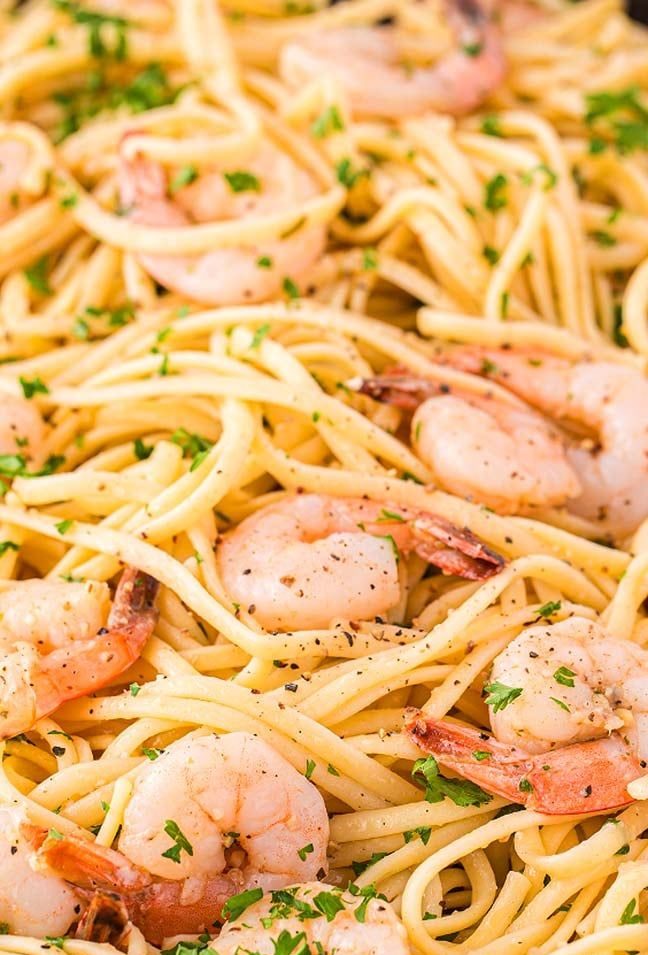 Shrimp Linguine (a different spin)