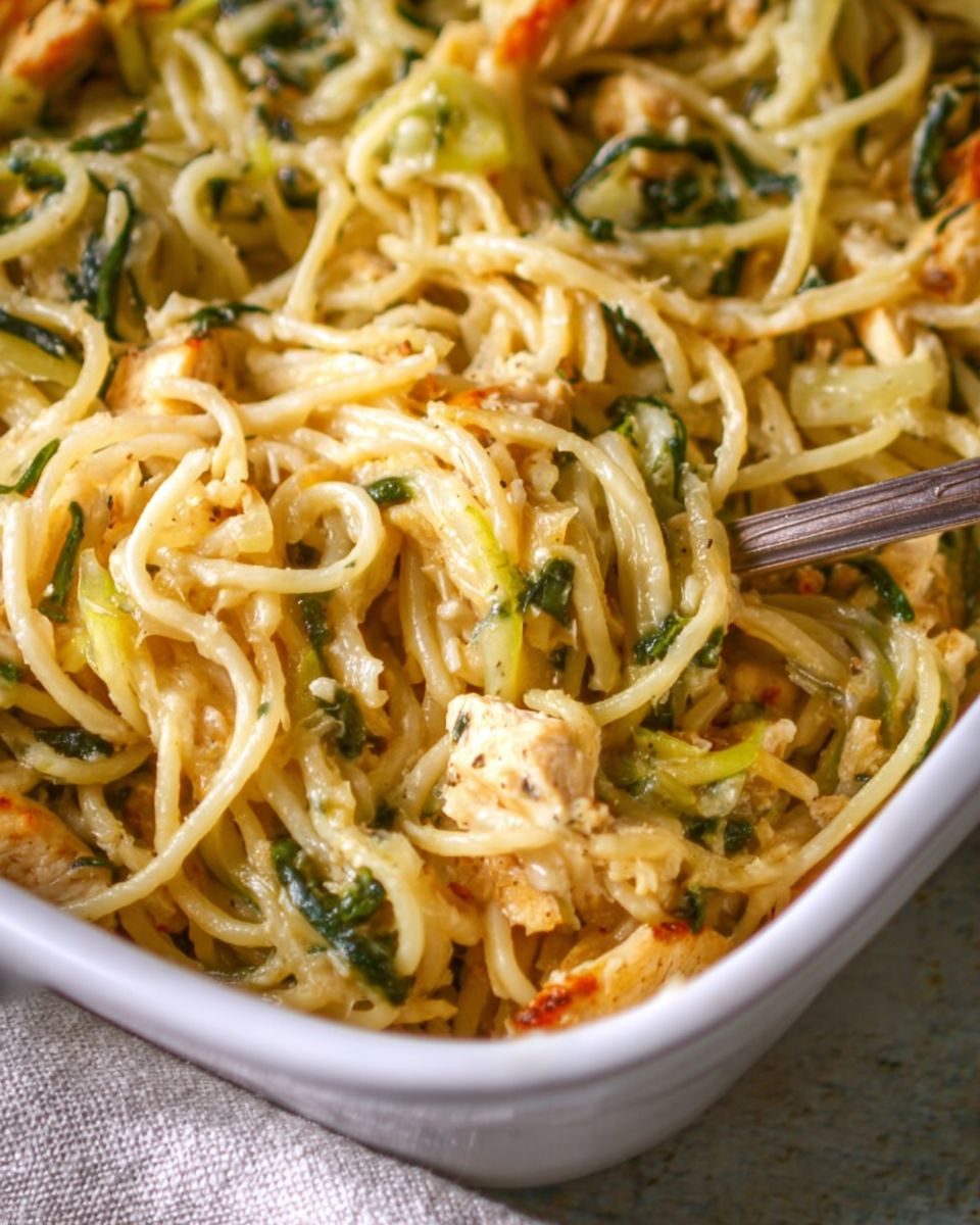 Monterey Chicken Spaghetti Bake