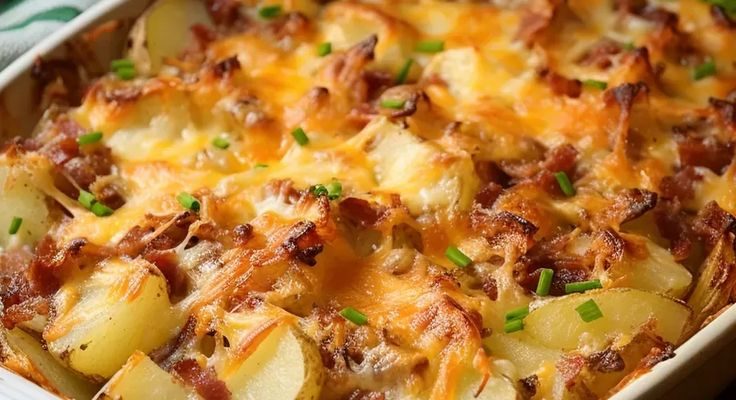Cheesy Mississippi Mud Potatoes