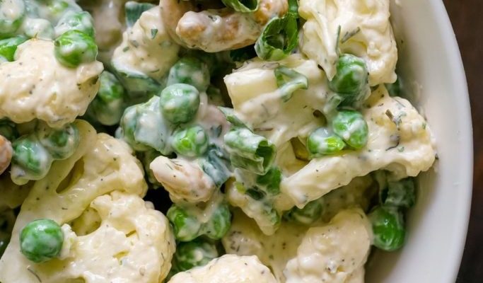 Creamy Cauliflower Cashew Salad