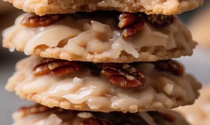 NO-BAKE COCONUT PECAN PRALINE COOKIES