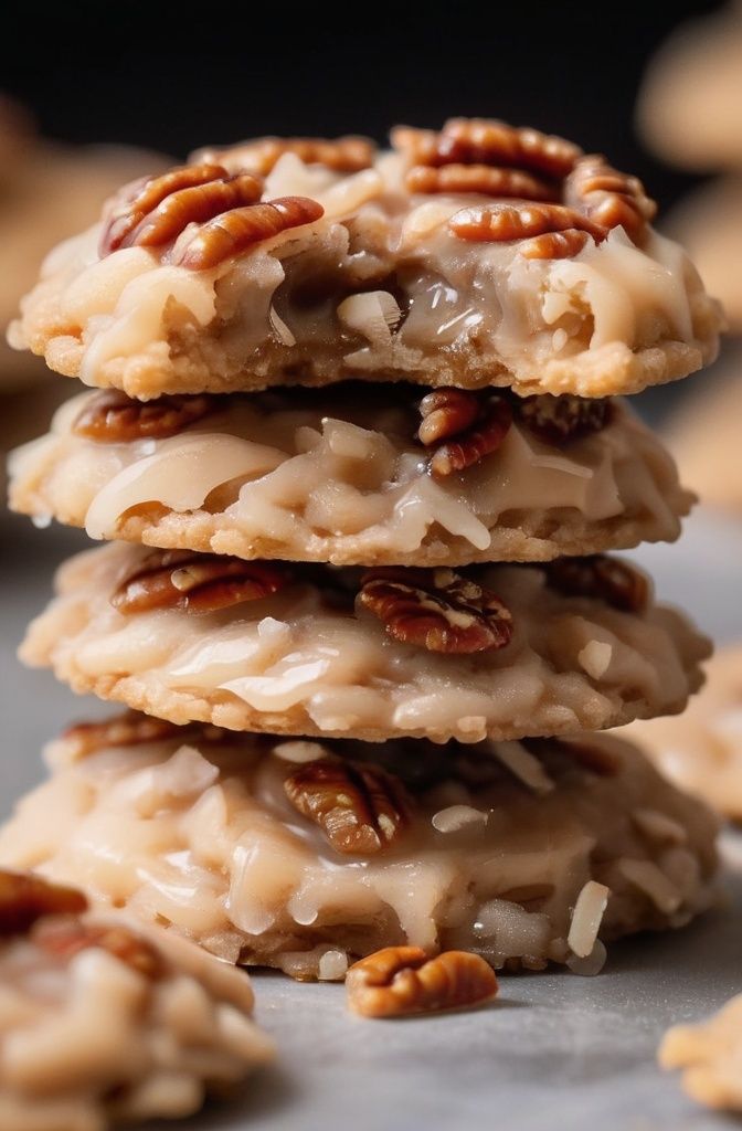 NO-BAKE COCONUT PECAN PRALINE COOKIES