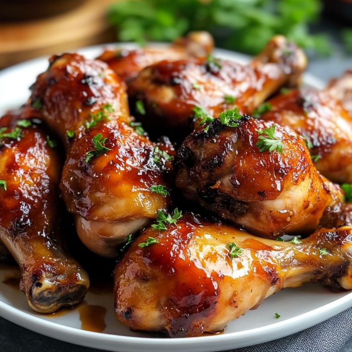 Caramelized Baked Chicken Legs or Wings