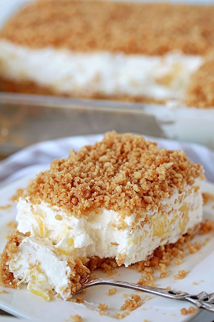 No-Bake Pineapple Dream Dessert