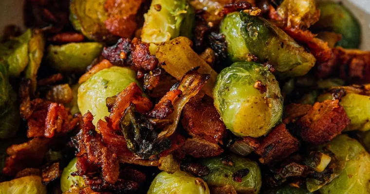 Brussel Sprouts with Bacon And Garlic